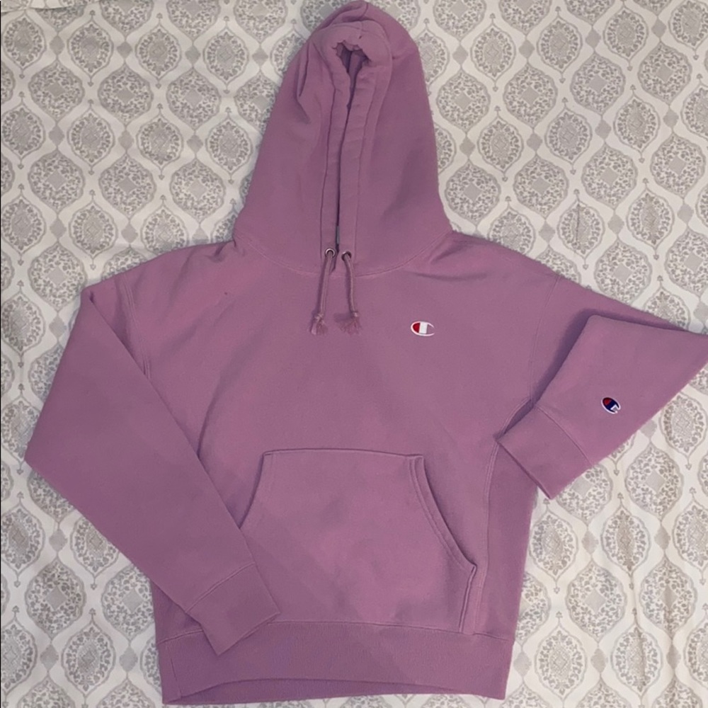 lilac champion hoodie